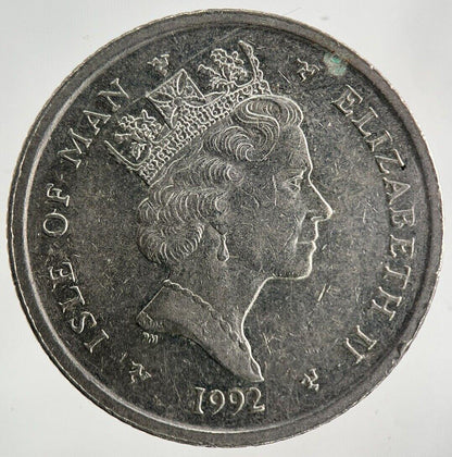 1992 Isle Of Man 10p Ten-Pence Coin | Fine Collectable Grade