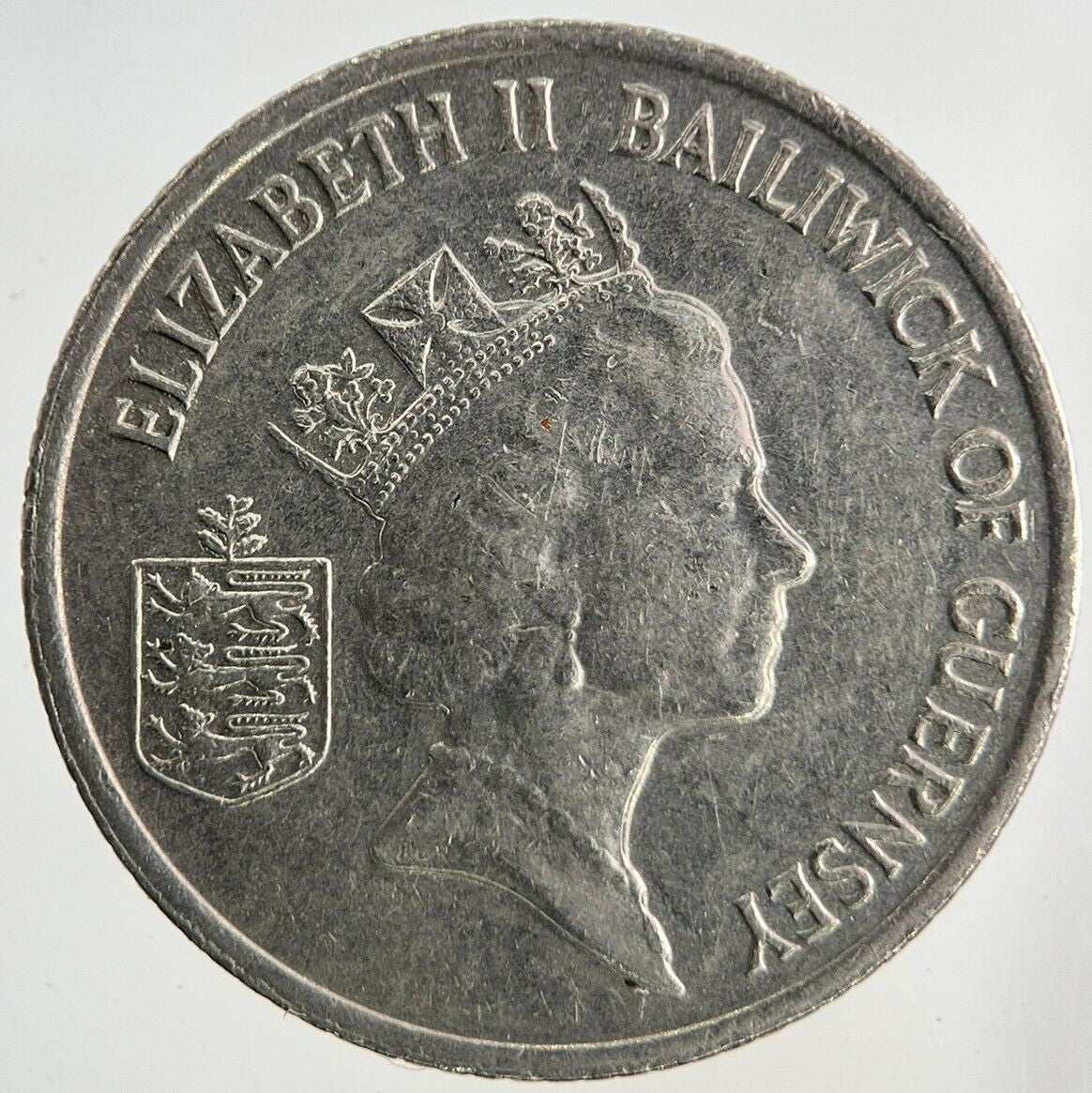 1992 Guernsey 10p Ten-Pence Coin | Fine Collectable Grade