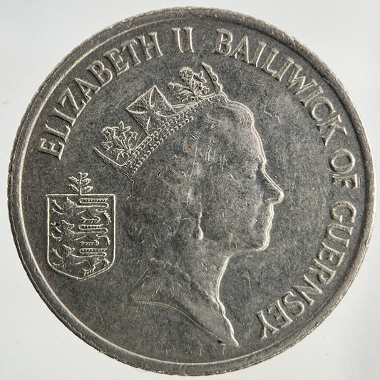 1992 Guernsey 10p Ten-Pence Coin | Fine Collectable Grade