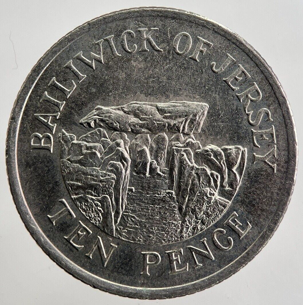 1992 Jersey 10p 10 Ten-Pence Coin | Very High Grade | a4991