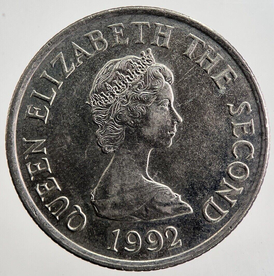1992 Jersey 10p 10 Ten-Pence Coin | Very High Grade | a4991