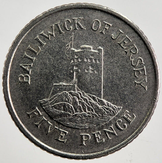 1992 Jersey 5p 5 Five-Pence Coin | Very High Grade | a4983