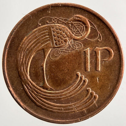 1992 Irish 1p 1 One-Pence Coin | Fine Collectable Grade