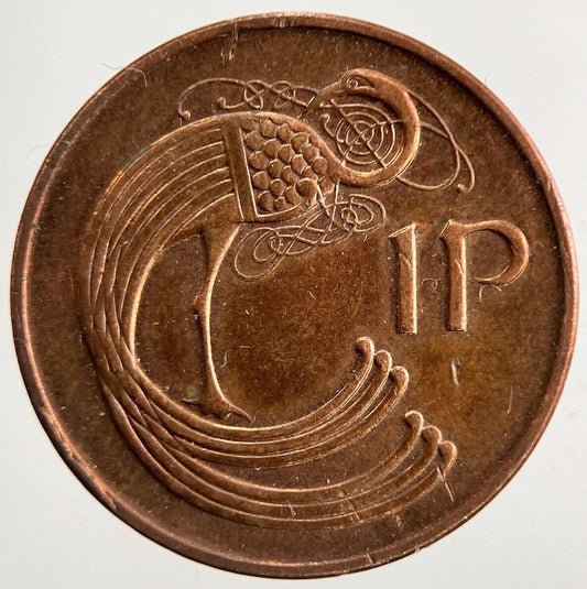 1992 Irish 1p 1 One-Pence Coin | Fine Collectable Grade