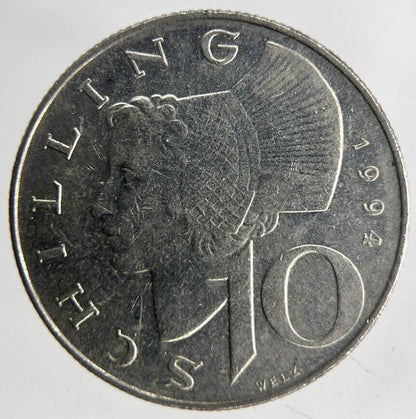 1994 Austria 10 Schilling Coin | Fine Collectable Grade