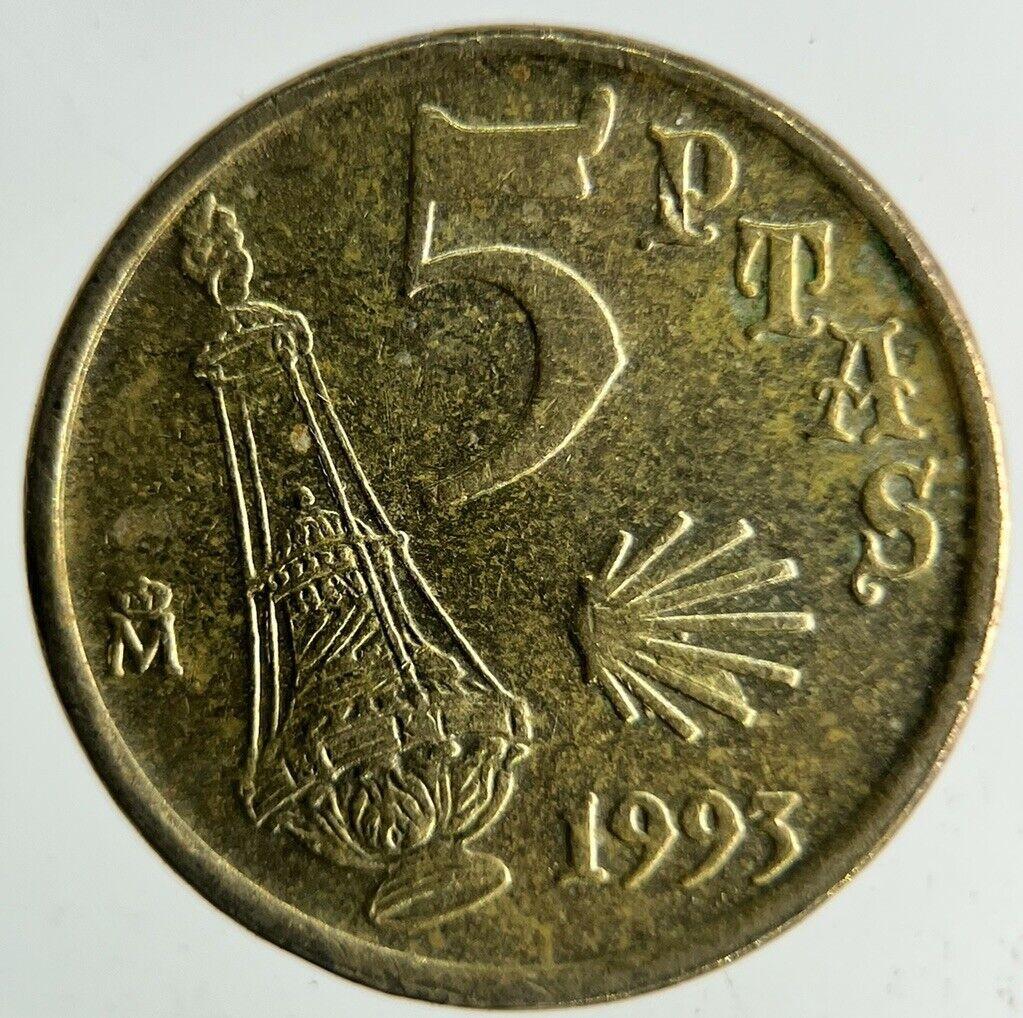 1993 Spain 5 Pesetas Coin | Fine Collectable Grade