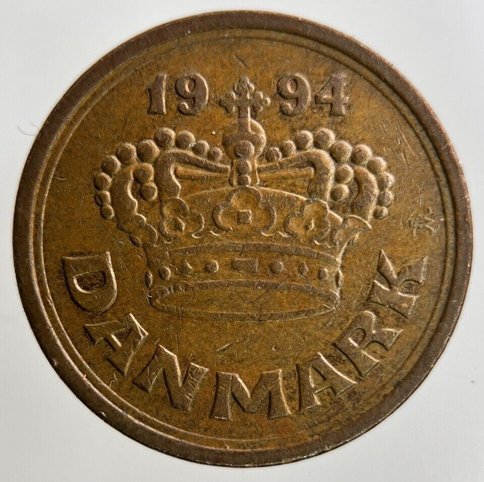 1994 Denmark 50 Ore Coin | Fine Collectable Grade