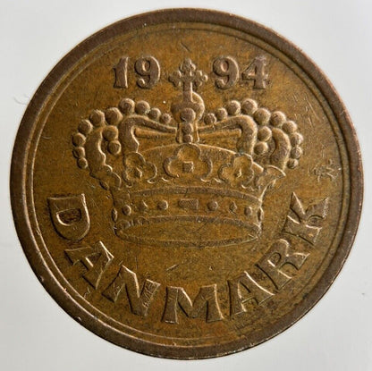 1994 Denmark 50 Ore Coin | Fine Collectable Grade