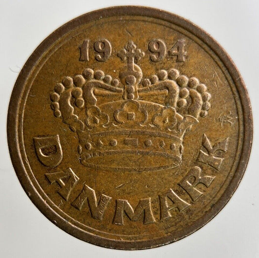 1994 Denmark 50 Ore Coin | Fine Collectable Grade