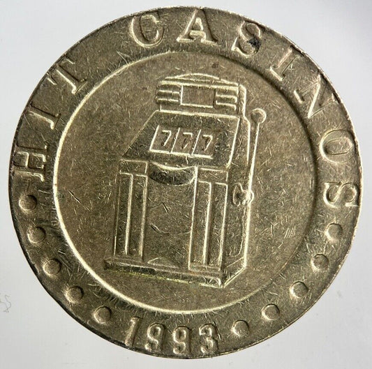 1993 US USA Hit Casinos Nova Gorica Token Coin | Fine Collectable Grade
