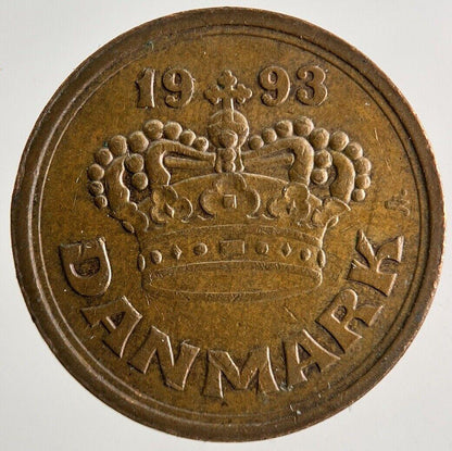 1993 Denmark 50 Ore Coin | Fine Collectable Grade