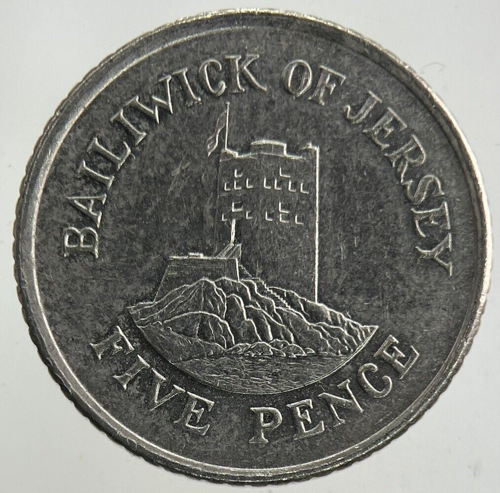 1993 Jersey 5p Five-Pence Coin | Fine Collectable Grade