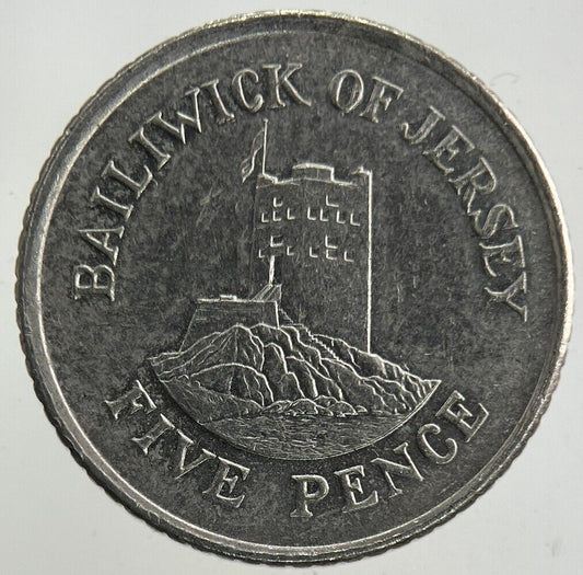 1993 Jersey 5p Five-Pence Coin | Fine Collectable Grade