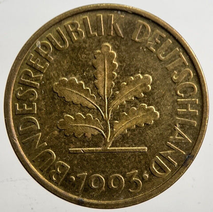 1993 Germany 10 Pfennig Coin | Very High Grade | a4938