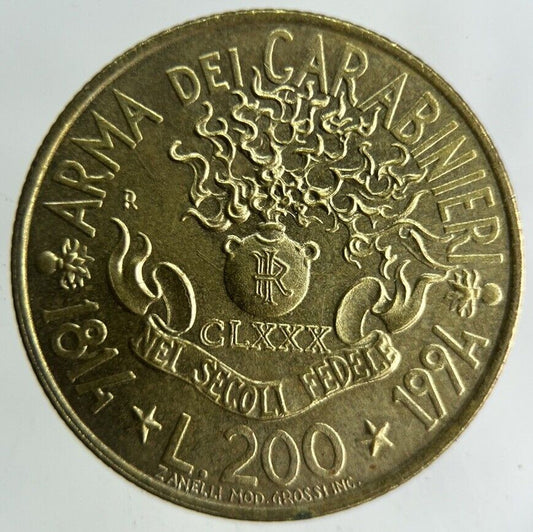 1994 Italy 200 Lire Coin | Collectable Grade