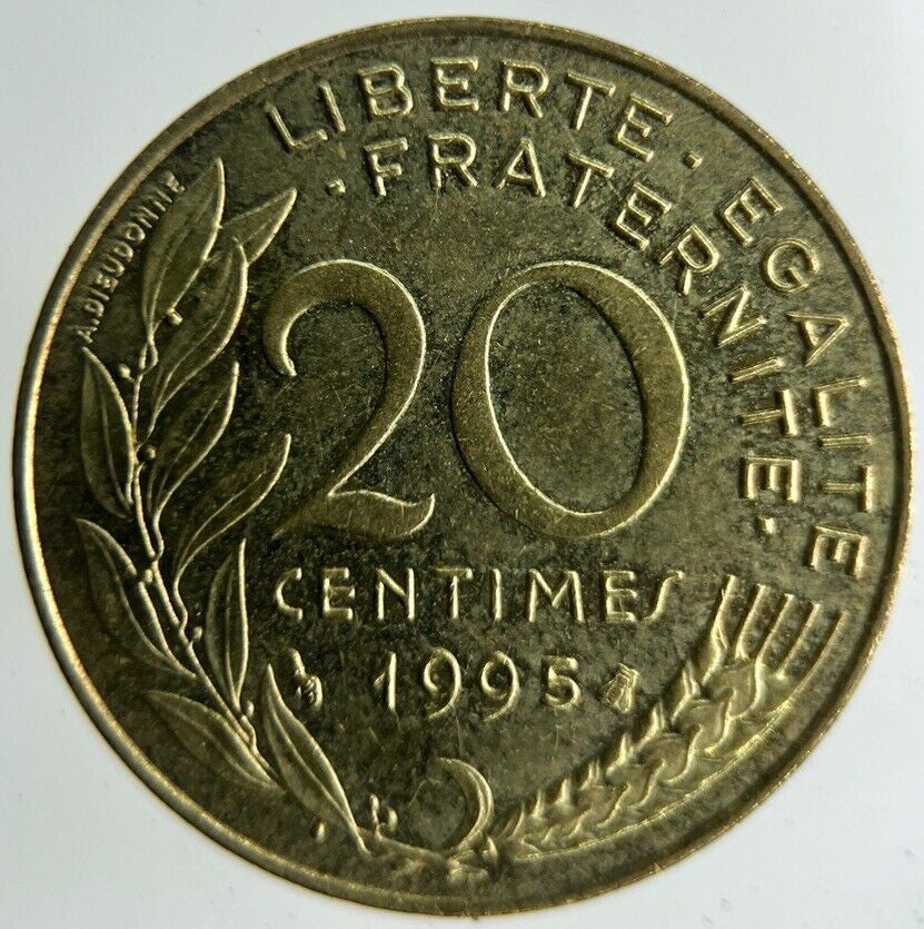 1995 France 20 Centimes Coin | Fine Collectable Grade