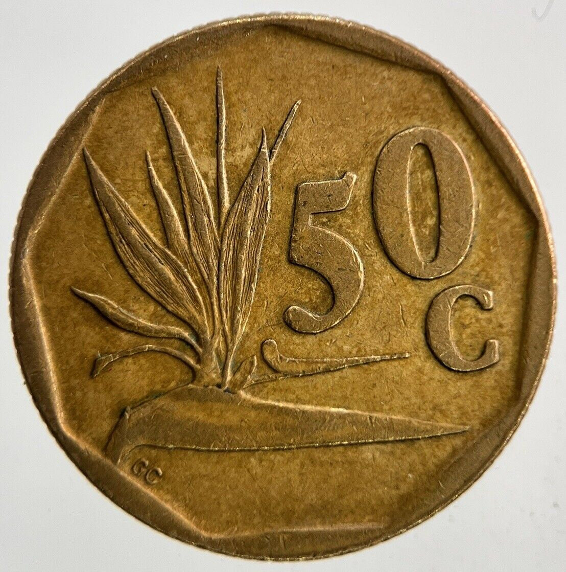 1995 South Africa 50 Cent Coin | Fine Collectable Grade