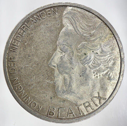 1995 Netherlands 10 Gulden Silver Coin | Fine Collectable Grade