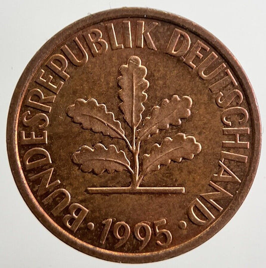 1995 Germany 2 Pfennig Coin | Very High Grade | a4952