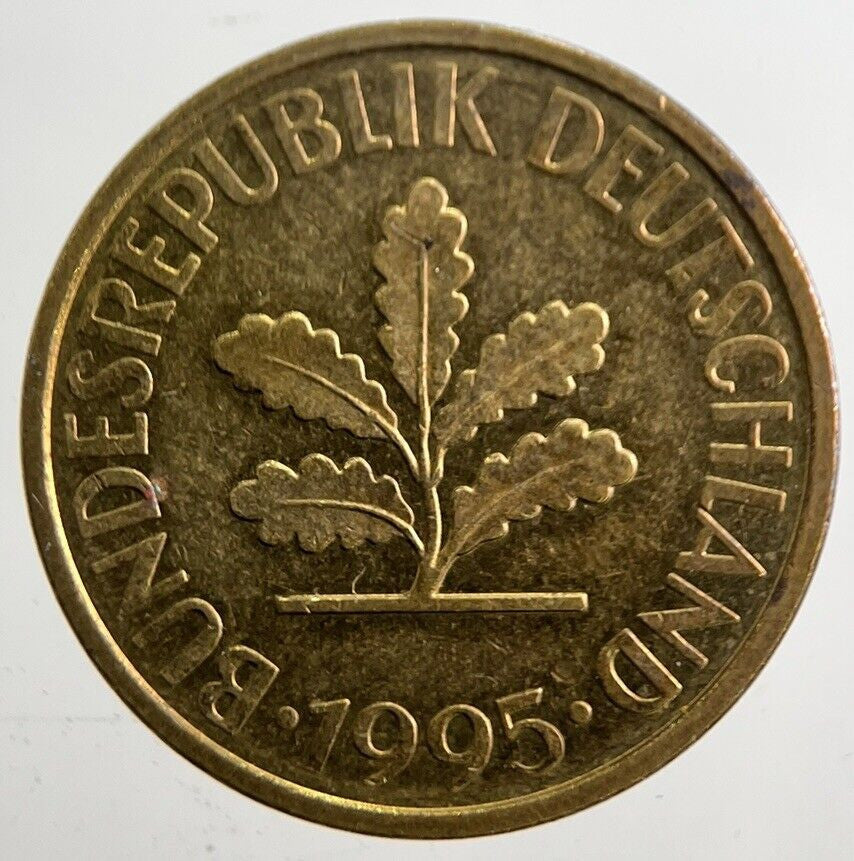 1995 Germany 10 Pfennig Coin | Very High Grade | a4935