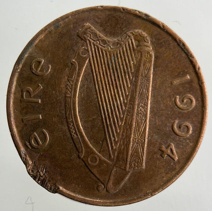 1994 Irish 1p One-Pence Coin | Fine Collectable Grade
