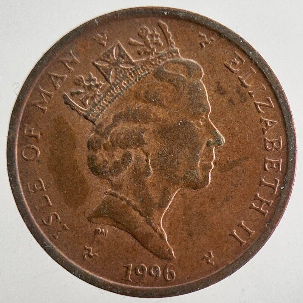 1996 Isle of Man 1p Penny One Pence Coin | Very High Grade | a4808
