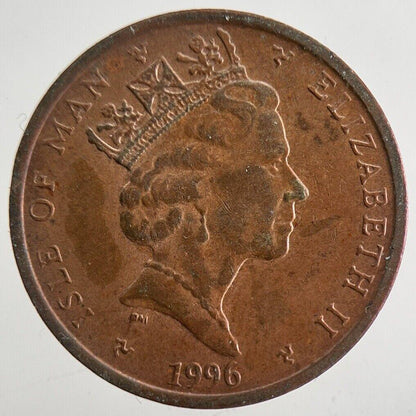 1996 Isle of Man 1p Penny One Pence Coin | Very High Grade | a4808