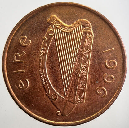 1996 Irish 2p 2 Two Pence Coin | Very High Grade | a7764