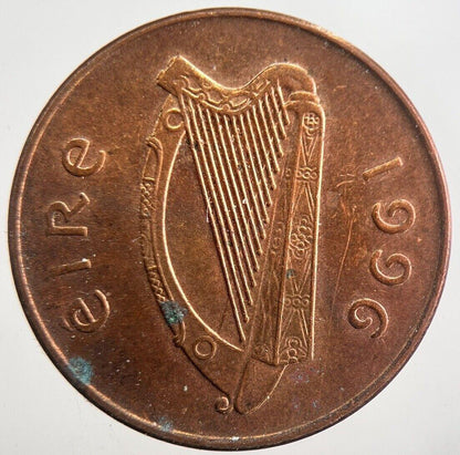 1996 Irish 2p 2 Two Pence Coin | Very High Grade | a7762