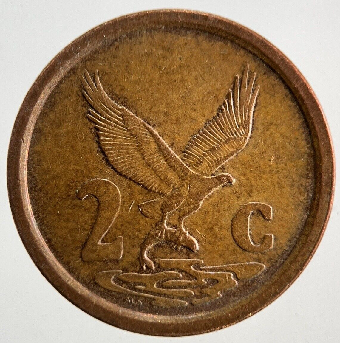 1996 South Africa 2 Cent Coin | Fine Collectable Grade