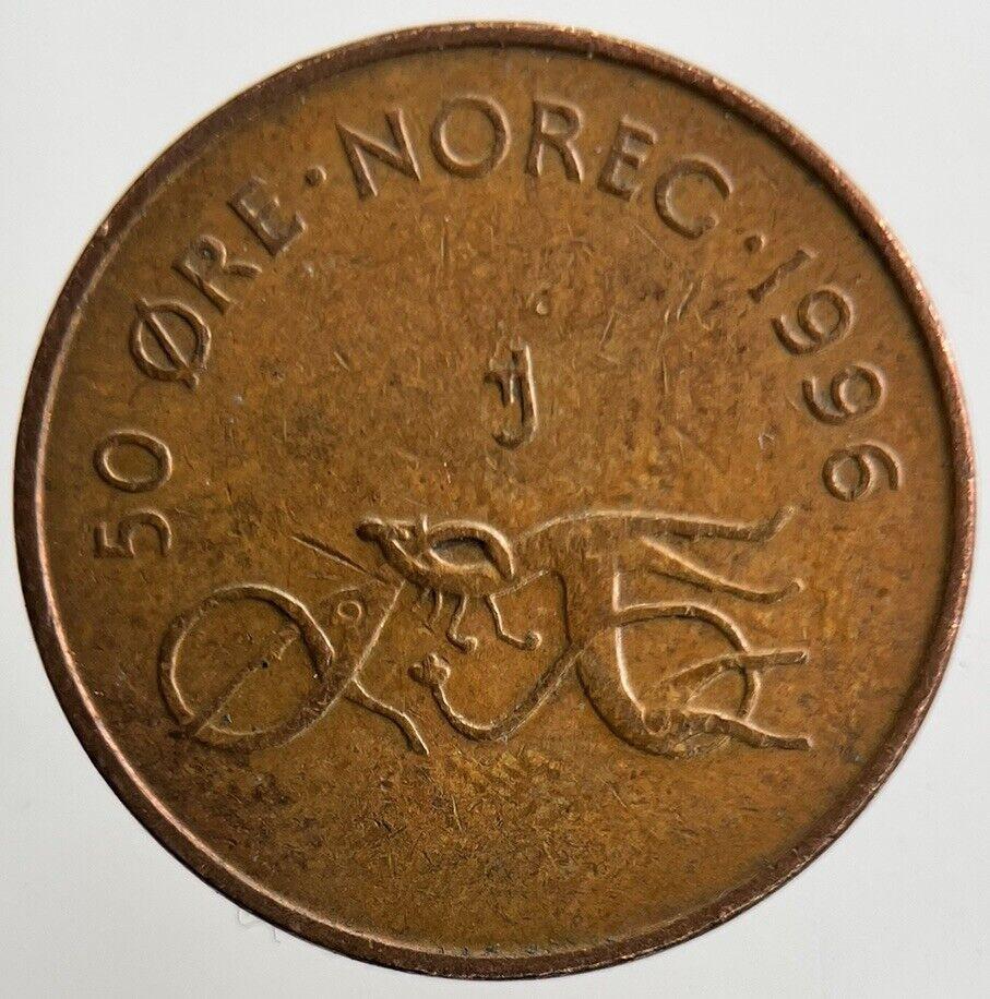 1996 Norway 50 Ore Coin | Fine Collectable Grade