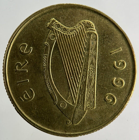 1996 Irish 20p Twenty-Pence Coin | Very High Grade