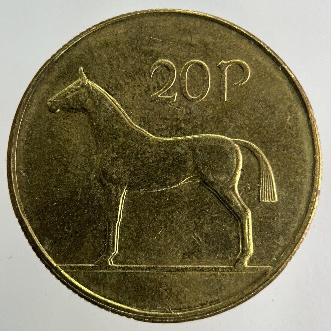 1996 Irish 20p Twenty-Pence Coin | Very High Grade