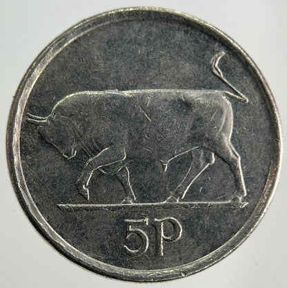 1996 Irish 5p Five-Pence Coin | Fine Collectable Grade