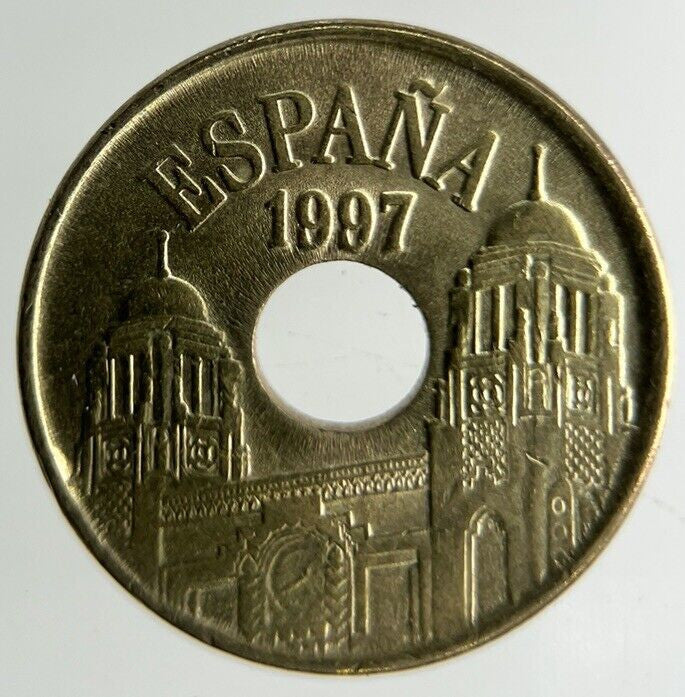 1997 Spain 25 Pesetas Coin | Fine Collectable Grade
