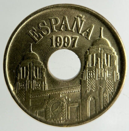 1997 Spain 25 Pesetas Coin | Fine Collectable Grade