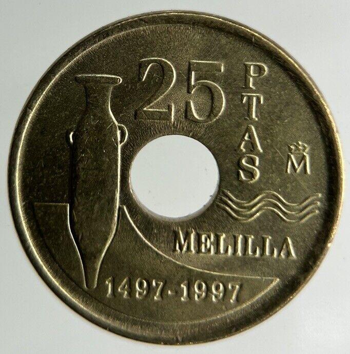 1997 Spain 25 Pesetas Coin | Fine Collectable Grade
