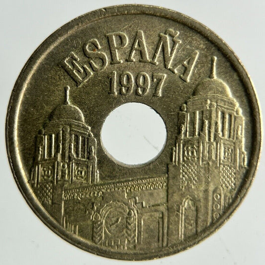 1997 Spain 25 Pesetas Coin | Fine Collectable Grade