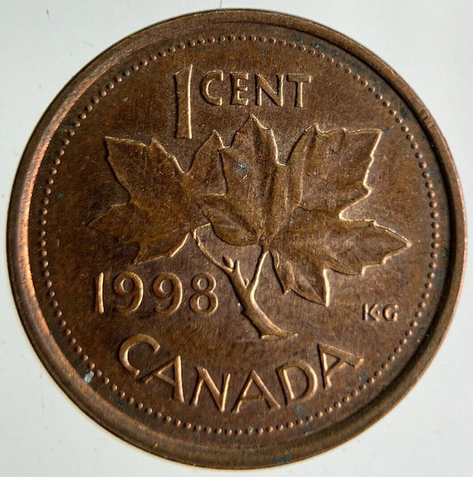 1998 Canada 1 One Cent Coin | Fine Collectable Grade