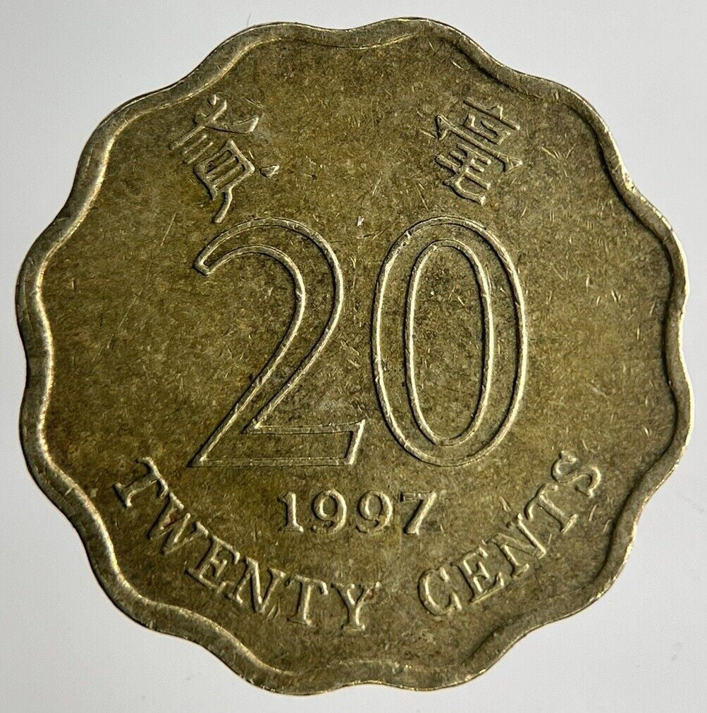 1997 Hong Kong 20 Cents Coin | Fine Collectable Grade
