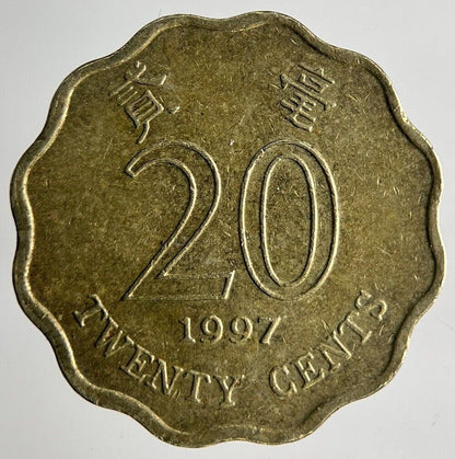 1997 Hong Kong 20 Cents Coin | Fine Collectable Grade
