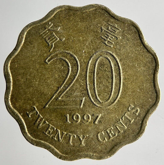 1997 Hong Kong 20 Cents Coin | Fine Collectable Grade