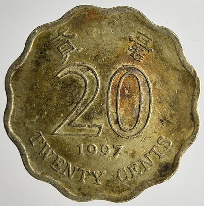 1997 Hong Kong 20 Cents Coin | Fine Collectable Grade