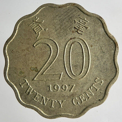 1997 Hong Kong 20 Cents Coin | Fine Collectable Grade