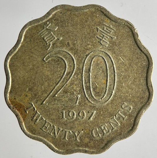 1997 Hong Kong 20 Cents Coin | Fine Collectable Grade