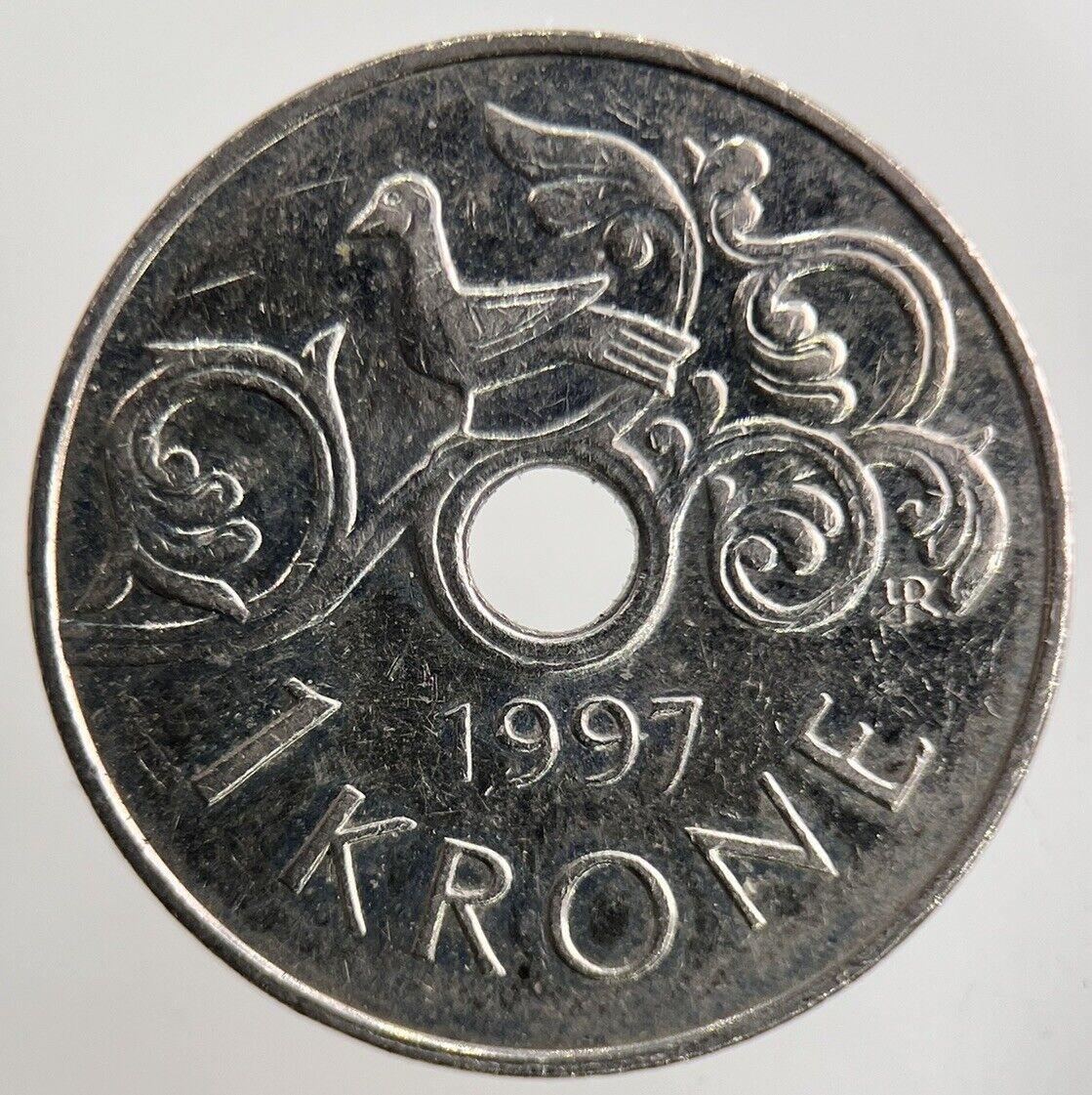 1997 Norway 1 Krone Coin | Fine Collectable Grade