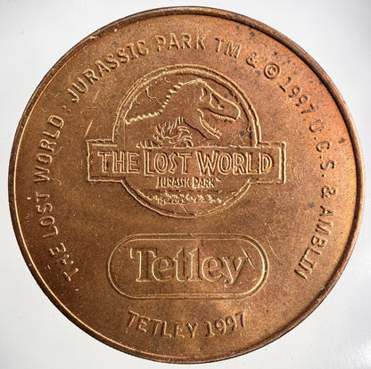 1997 Tetley Tea Jurassic Park Pteranodon Coin | Very High Grade