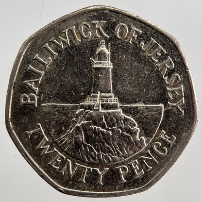 1997 Jersey 20p 20 Twenty-Pence Coin | Very High Grade | a4985