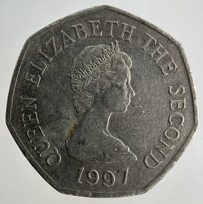 1997 Jersey 50p Fifty-Pence Coin | Fine Collectable Grade