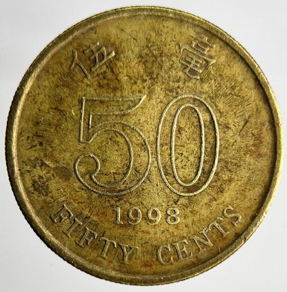 1998 Hong Kong 50 Cents Coin | Fine Collectable Grade